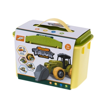 Farma traktor z przyczepą ciągnik do skręcania konie śrubokręt