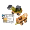 Farma traktor z przyczepą ciągnik do skręcania zwierzęta śrubokręt