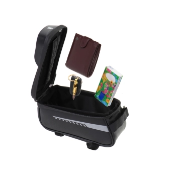 Torba rowerowa sakwa wodoodporna uchwyt na telefon