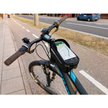 Torba rowerowa sakwa wodoodporna uchwyt na telefon