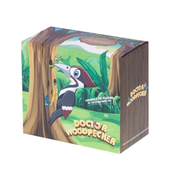 Gra montessori magnetyczna nakarm ptaszka złap robaczka głodny dzięcioł