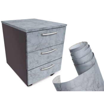 Folia rolka samoprzylepna okleina tapeta szary marmur 1,22x50m