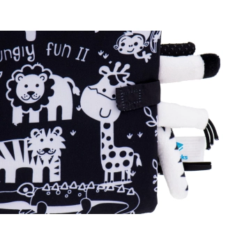 Książeczka sensoryczna miękka ogony zwierząt safari