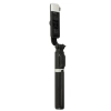 Kijek do selfie z pilotem Bluetooth statyw tripod lampka LED czarny