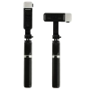 Kijek do selfie z pilotem Bluetooth statyw tripod lampka LED czarny