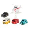 Tor przeszkód interaktywny samochodowy wyścigi parking 4 pojazdy auto autobus radiowóz wóz strażacki helikopter 24x24cm XL