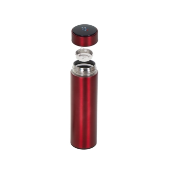 Kubek termiczny termos smart LED 500ml bordowy