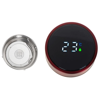 Kubek termiczny termos smart LED 500ml bordowy
