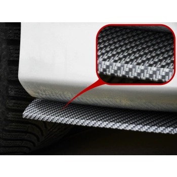 Dokładka zderzaka osłona uniwersalna spoiler carbon 2,5m czarna
