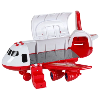 Transporter samolot + 3 auta straż pożarna