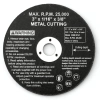 Tarcza do szlifierki pneumatycznej MSW 75mm 3'' METAL