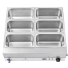 Bemar podgrzewacz wodny na podstawie stalowej 6 x GN 1/3 2000W 230V