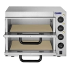 Profesjonalny piec do pizzy podwójny 2 x 40cm 3000W 230V Royal Catering