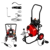 Przepychacz udrażniacz spirala do rur elektryczna 390W 23m MSW-DRAIN CLEAN 23E + głowice
