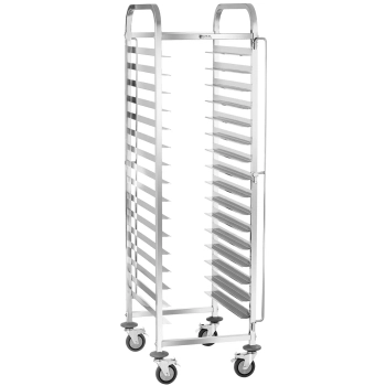 Wózek kelnerski cateringowy do transportu 16 pojemników tac 60 x 40 cm Royal Catering RCTW-16TB.1