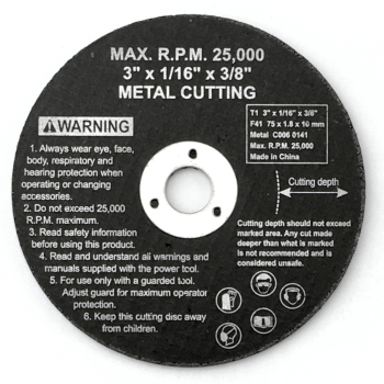 Tarcza do szlifierki pneumatycznej MSW 75mm 3'' METAL