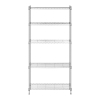 Regał magazynowy druciany ażurowy kolor szary 180x90x35cm do 250kg
