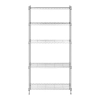 Regał magazynowy druciany ażurowy kolor szary 180x90x35cm do 250kg