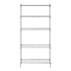 Regał magazynowy druciany ażurowy kolor szary 180x90x35cm do 150kg