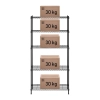 Regał magazynowy druciany ażurowy kolor czarny 180x90x35cm do 150kg