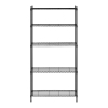 Regał magazynowy druciany ażurowy kolor czarny 180x90x35cm do 150kg