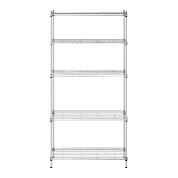 Regał magazynowy druciany ażurowy kolor szary 180x90x35cm do 150kg