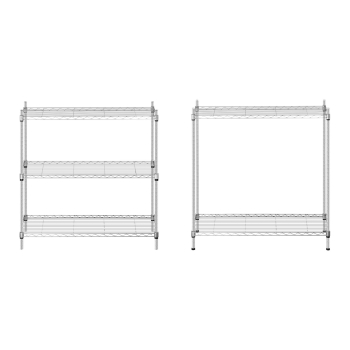 Regał magazynowy druciany ażurowy kolor szary 180x90x35cm do 150kg