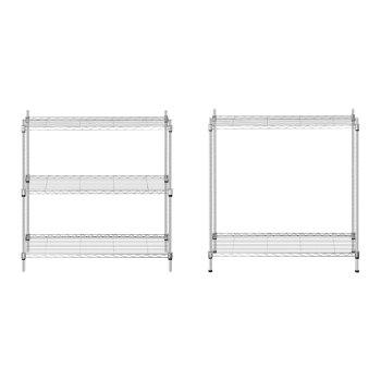 Regał magazynowy druciany ażurowy kolor szary 180x90x35cm do 150kg