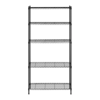 Regał magazynowy druciany ażurowy kolor czarny 180x90x35cm do 150kg