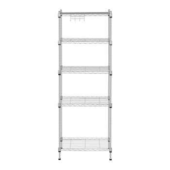 Regał magazynowy druciany ażurowy kolor szary 150x55x35cm do 150kg