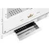 Maszyna automat urządzenie do prażenia popcornu retro TEFLON 1600 W 5-6 kg/h - biało-złota