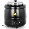 Kociołek termos do zupy elektryczny ze stali nierdzewnej cool-touch 400 W 10 l 35-80C czarny