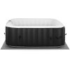 Jacuzzi ogrodowe dmuchane z masażem 4 osobowe 42C 600 l czarno-białe