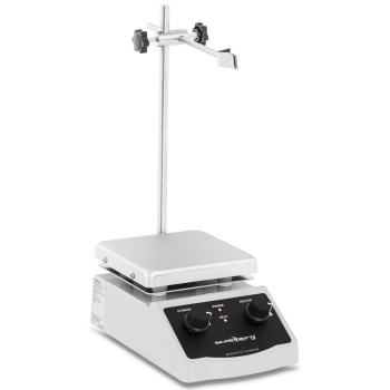 Mieszadło magnetyczne laboratoryjne ze stojakiem uchwytem 380C 2000 obr./min 120 x 120 mm