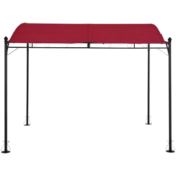 Zadaszenie ogrodowe altana wolnostojąca 2.6 x 3 x 2.5 m czerwona