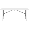 Stół cateringowy ogrodowy składany biały do 150 kg 180 x 75 x 74 cm