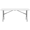 Stół cateringowy ogrodowy składany biały do 150 kg 180 x 75 x 74 cm