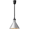 Lampa grzewcza do potraw na podczerwień IR wisząca srebrna śr. 27.5 cm 250 W