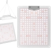 Lampa do uprawy wzrostu roślin pełne spektrum 30 x 24 cm 234 LED 110 W srebrna