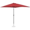 Parasol ogrodowy tarasowy prostokątny z korbką 200 x 300 cm bordowy