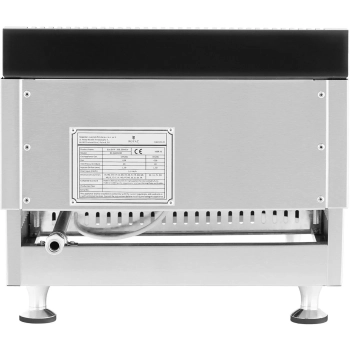Grill gazowy pojedynczy gładki nastawny na gaz ziemny 0,02 bar 35 x 40 cm 3100 W