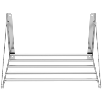 Półka ścienna składana ze stali nierdzewnej do 40 kg 60 x 45 cm