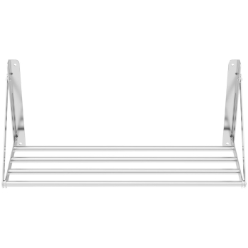 Półka ścienna składana ze stali nierdzewnej do 40 kg 80 x 30 cm