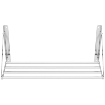 Półka ścienna składana ze stali nierdzewnej do 40 kg 80 x 30 cm