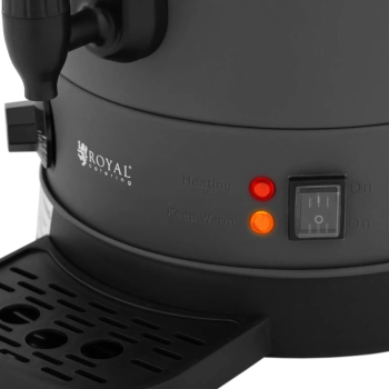 Warnik podgrzewacz do wody z podwójnymi ściankami i ociekaczem 13.5 L 2500 W szary
