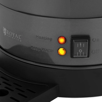 Zaparzacz do kawy herbaty z kranem i tacką ociekową 14 l 1400 W szary