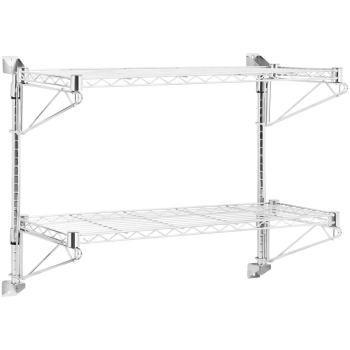 Półka druciana ścienna podwójna do 60 kg 90 x 35 x 60 cm