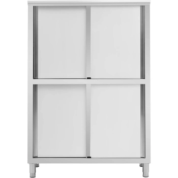 Szafa gastronomiczna magazynowa ze stali nierdzewnej drzwi suwane 200 kg 120 x 50 x 180 cm