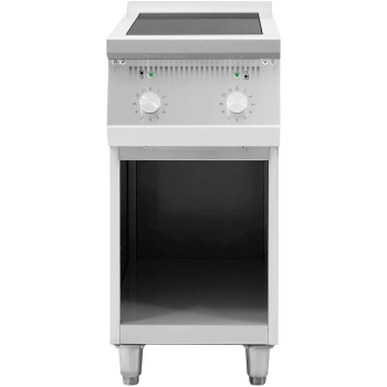 Kuchnia indukcyjna 2 palnikowa wolnostojąca na otwartej podstawie 400 V 8500 W
