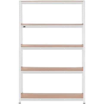 Regał magazynowy metalowy 5 półek 750 kg 120 x 40 x 180 cm szary